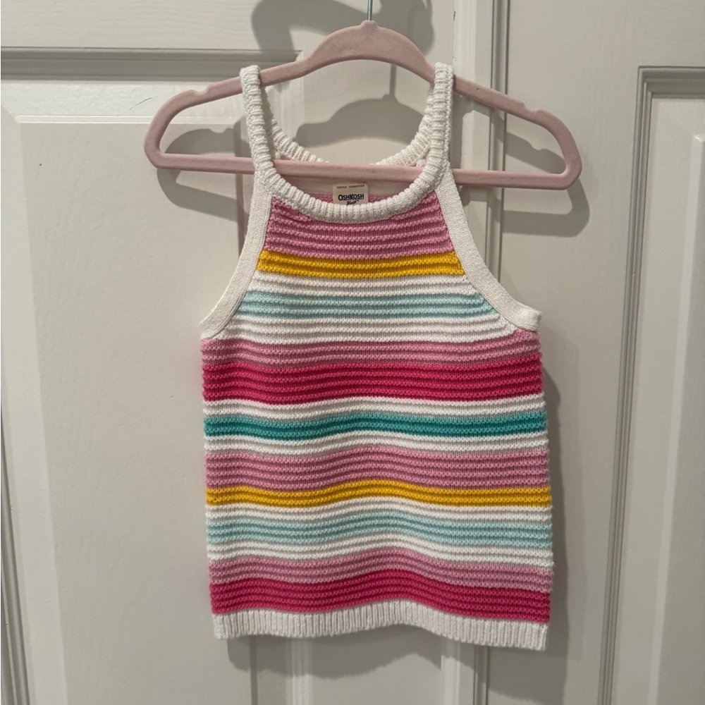 OshKosh B'gosh Crochet Striped Tank Top